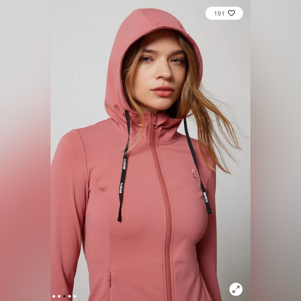 Pe Nation Agility Test Zip-Up Hooded Jacket Dusty Rose S View 2